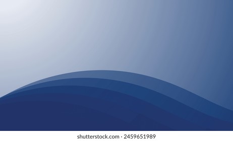 Imagen de Vector de fondo abstracto de papercut azul