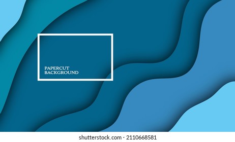 Diseño de fondo de papel azul