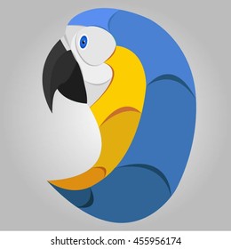 Blue Parrot, bird, wild bird, Parrot head