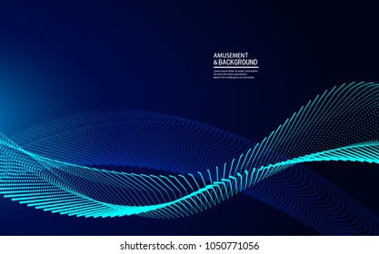 Blue particle background