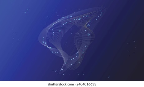 Partículas azules de fondo abstracto para cualquier propósito