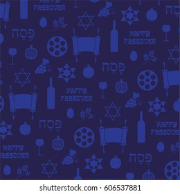 Blue Passover Background Pattern