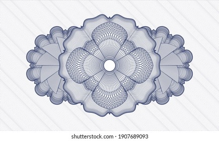 Blue passport emblem. Vector Illustration. Detailed 