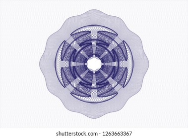 Blue passport money rosette