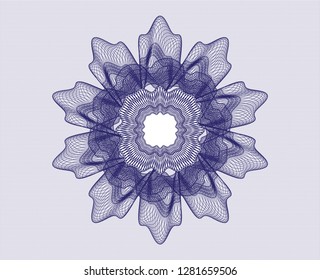 Blue passport money rosette