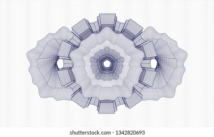 Blue passport money rosette