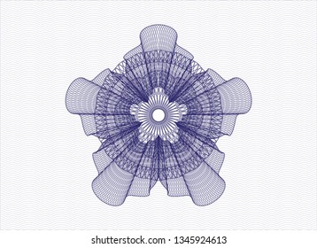 Blue passport money rosette
