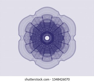 Blue passport money rosette