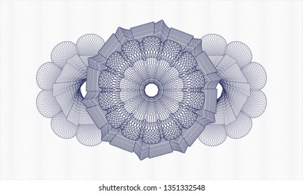 Blue passport money rosette