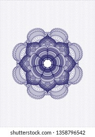 Blue passport money rosette