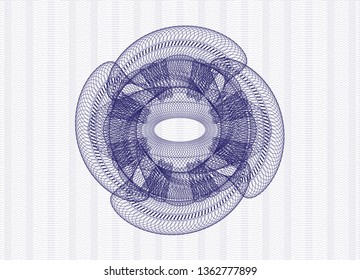 Blue passport money rosette