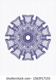 Blue passport money rosette
