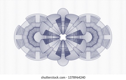 Blue passport money rosette
