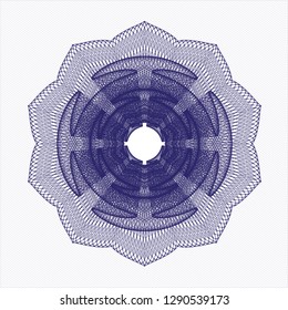 Blue passport money style rosette