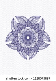 Blue passport money style rossete