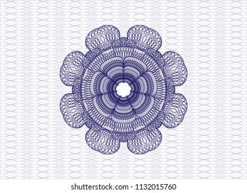 Blue passport money style rossete