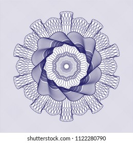 Blue passport rosette