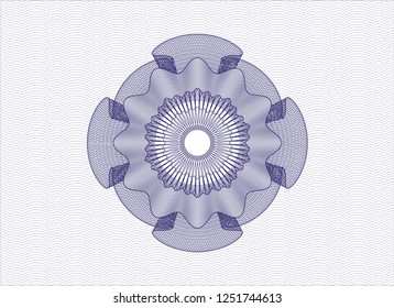Blue passport rosette