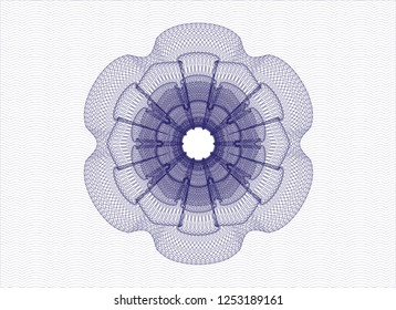Blue passport rosette