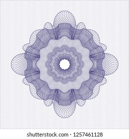 Blue passport rosette