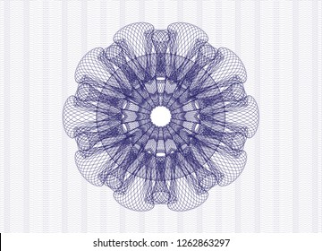 Blue passport rosette