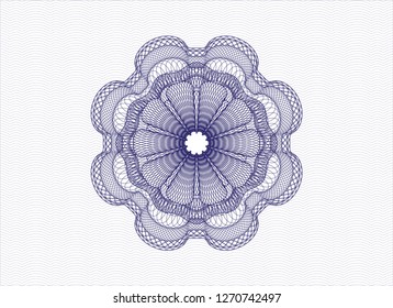 Blue passport rosette