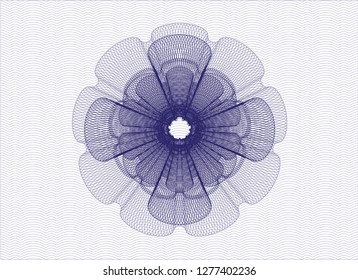 Blue passport rosette