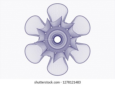 Blue passport rosette
