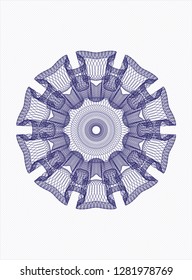 Blue passport rosette
