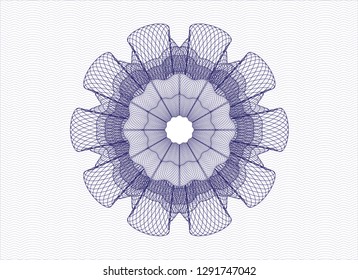 Blue passport rosette