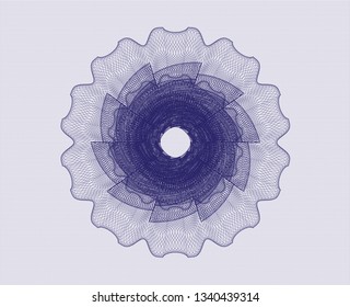 Blue passport rosette