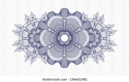 Blue passport rosette