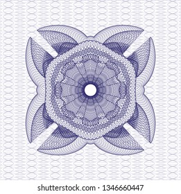 Blue passport rosette