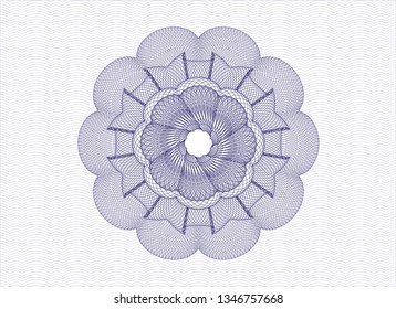 Blue passport rosette