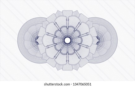 Blue passport rosette