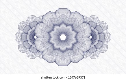Blue passport rosette