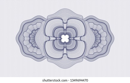 Blue passport rosette