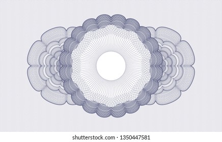 Blue passport rosette
