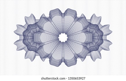 Blue passport rosette