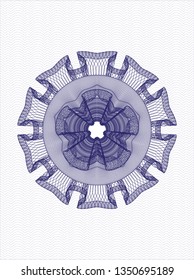 Blue passport rosette