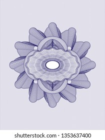 Blue passport rosette
