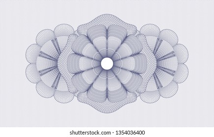 Blue passport rosette