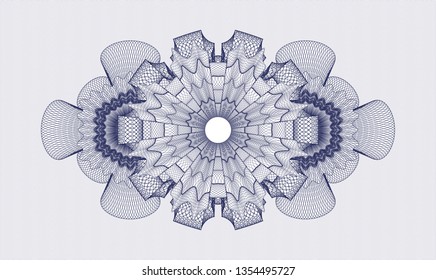 Blue passport rosette