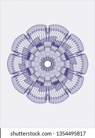 Blue passport rosette