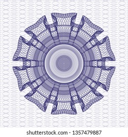 Blue passport rosette