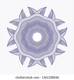 Blue passport rosette