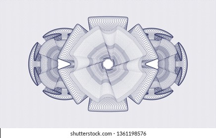 Blue passport rosette