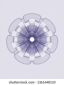 Blue passport rosette