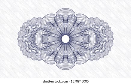 Blue passport rosette