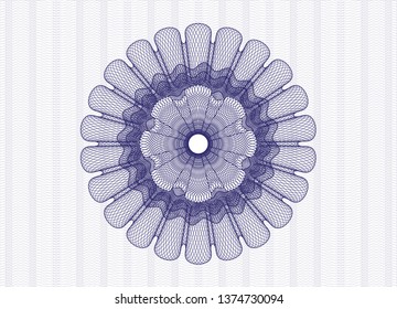 Blue passport rosette